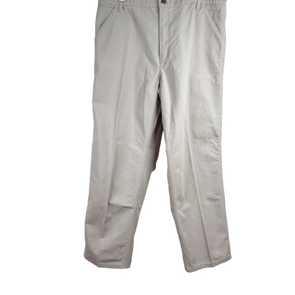 VTG Carhartt Relaxed Fit Khaki Pants 38x32 Made in USA Chinos Workwear Utility - Picture 9 of 9